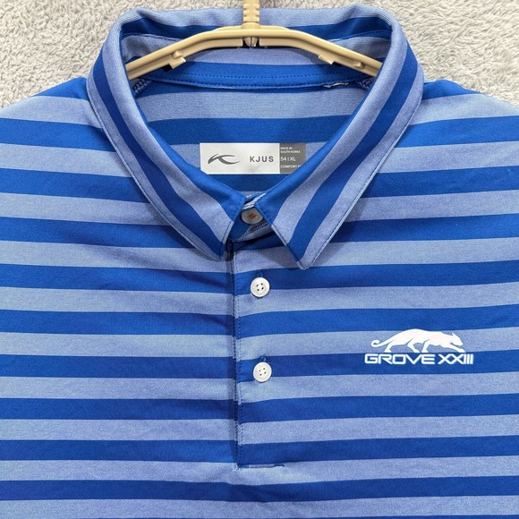 KJUS Other - KJUS Grove XXIII 23 Polo Shirt Mens XL | 54 Blue Stripe Michael Jordan Golf Club